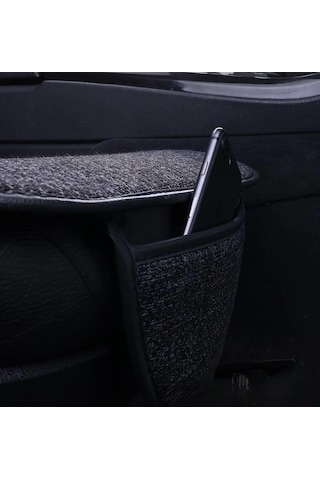 Bod Oto Koltuk Koruyucu Keten Minder Cepli 3 Lü Set Gri