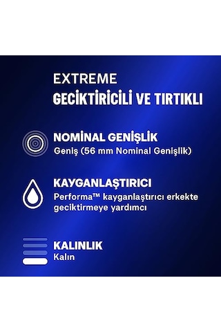 Durex Extreme 30'li Geciktiricili Ve Tırtıklı Prezervatif