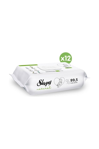 Sleepy Natural Yenidoğan Bebek Bakım Havlusu 12 x 90'lı 1080 Yaprak