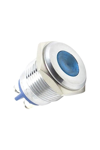 Trendooze Homyl 16mm 12v Su Geçirmez Sinyal Güç Kaynağı Led Metal Elektriksel Bağlantıları Kolay