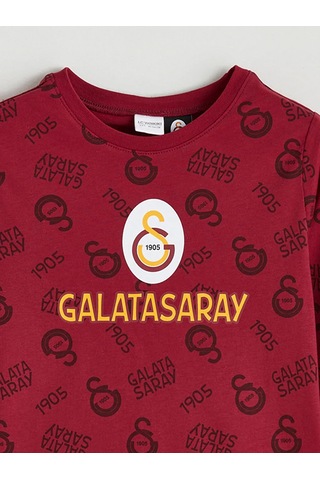 Lc Waikiki Kırmızı Galatasaray Baskılı Erkek Çocuk Pijama Üstü