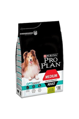 Purina Pro Plan Kuzu Etli ve Pirinçli Hassas Sindirimli Orta Irk Yetişkin Köpek Maması 14 KG