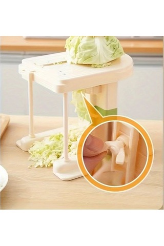 Motion003 1 Adet Manuel Lahana Kesici Lahana Marul Havuç İçin Abs Plastik Paslanmaz Çelik Bıçak Sebze Dilimleyici 1 Parça