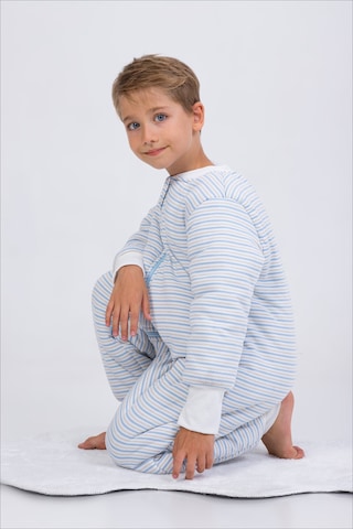 Erkek Çocuk Kalın Elyaf Dolgulu Premium Kalite 2.5 Tog Desenli Uyku Tulumu-mavi-sarı Mavi - Sarı