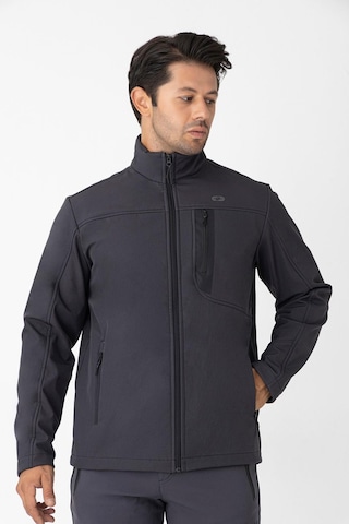 Crozwise Erkek Softshell Spor Mont Antrasit
