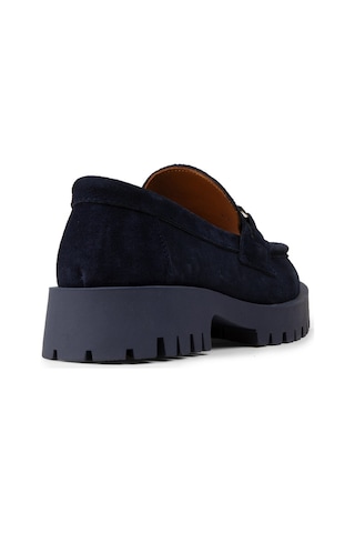 Deery Kadın Hakiki Süet Lacivert Tokalı Loafer - 02037zlcvc01 Lacivert