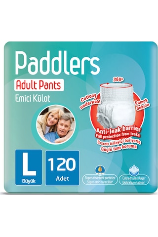 Paddlers Emici Külot Yetişkin Hasta Bezi L 120'li