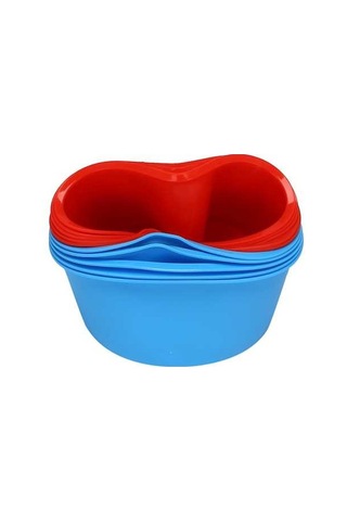 Ulzyvf Silikon Pişirme Tepsisi Mutfak Pişirme Mavi&kırmızı 4 Adet 10 İnç Kalıp Kabı Kırmızı - Mavi