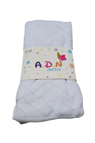 A.D.N. Adn Kız Çocuk Kabartma Desenli Külotlu Çorap