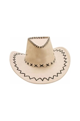 Dorax Bej Kovboy Şapkası Bej