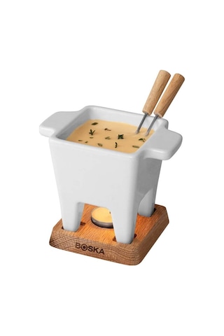 Tapas Küçük Fondü Seti, Tapas Fondue, 2 Kişilik Peynir Veya Sos Fondü Çok Renkli