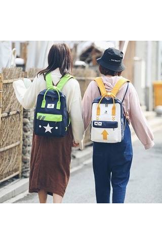 Erkek Ve Kız Öğrenciler İçin Şık Ve Dayanıklı Okul Sırt Çantası Beyaz