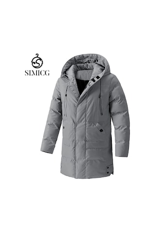 Büyük Beden Yeni Kışlık Erkek Pamuklu Dolgulu Ceket Gri