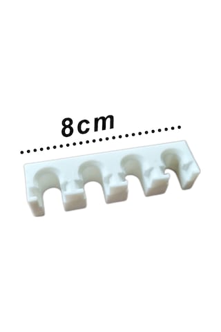Diş Fırçalığı 4'lü Diş Fırçası Tutucu,oral-b,ipana 8 Cm Beyaz