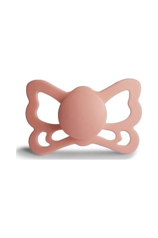 Frıgg Butterfly Silikon Emzik - Pretty İn Peach 6-18 Ay Gold - Mavi