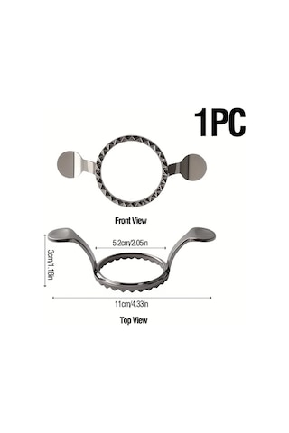 Honeybeeshop 1 Adet Gümüş Çörek Oturuş Kalıbı, Çinko Alaşım Yuvarlak Mantı Ve Dantel Kenar Makinesi