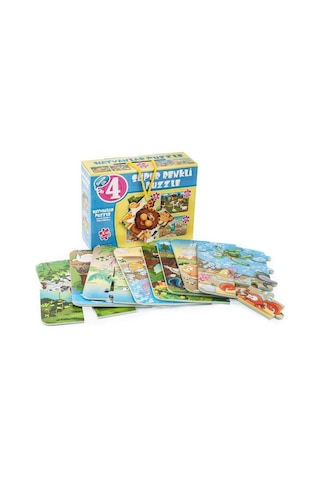 Diy-Toy Hayvanlar Süper Renkli Puzzle 1481