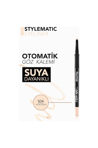 Flormar Stylematic Mat Bitişli & Suya Dayanıklı Asansörlü Göz Kalemi S04 Cream Dream