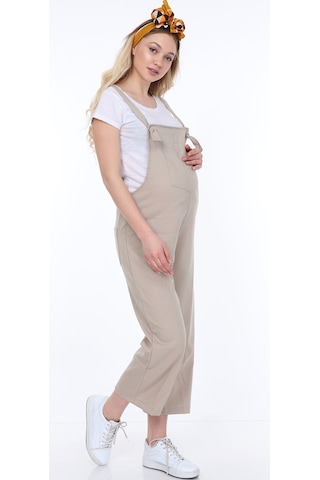 Luvmabelly Myra6101 - Bej Hamile Salopet-bej