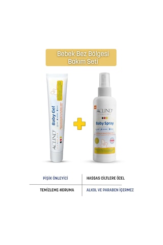 Aclind Baby Gel 50 Ml + Acto Baby Spray 100 Ml Bebek Bez Bölges