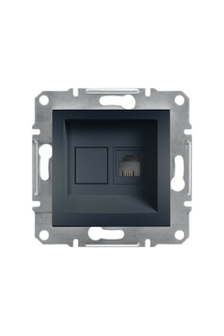 Schneider Asfora Antrasit Nümeris Prizi 1Xrj11 Modül+Kapak Schneider Asfora Antrasit Nümeris Prizi 1Xrj11 Modül+Kapak