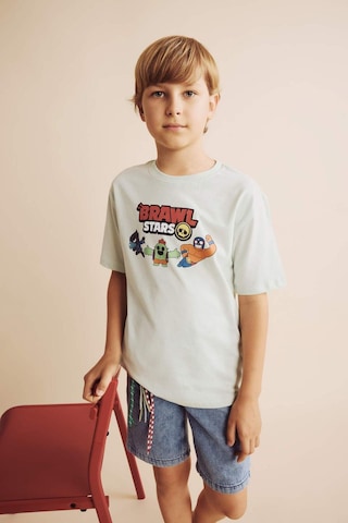 Defacto Brawl Stars Oversıze Bisiklet Yaka Kısa Kollu Tişört Erkek Çocuk H3510a826smgn1139 Yeşil-gn1139