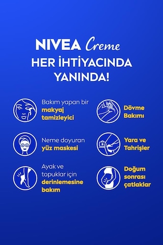 Nivea Creme Nemlendirici Bakım Kremi Teneke 250 ML