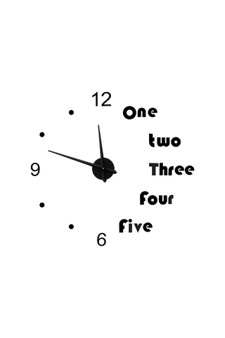 Akrilik Duvar Saati Kendin Yap Ayna Çıkartmaları Modern Duvar Sanatı Çıkartması Ev Eşyaları Siyah Çok Renkli