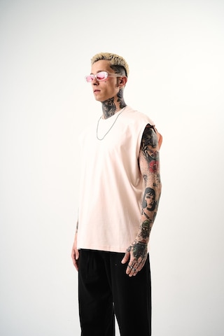 Respire Erkek Basic Tank Top Atlet Pembe