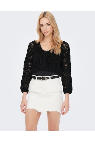 Only Kadın Triko Crop Hırka - 15257604 001