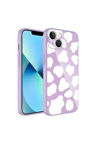 Apple Uyumlu iPhone 13 Kılıf Kamera Korumalı Desenli Sert Silikon Zore Epoksi Kapak NO6