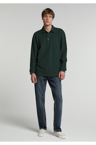 Colin's Colins Relaxed Fit Polo Yaka Düz Erkek Yeşil Uzun Kol Tişört Cl1083184 Q1.v1 Grn