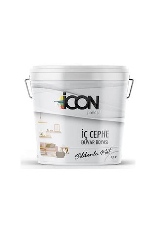 Icon Silikonlu Mat Iç Cephe Boyası 7,5 Lt.