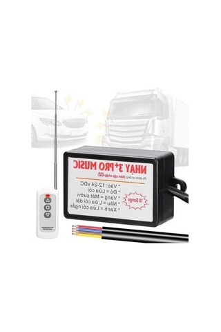 Supermarket1 Araç Kornası Sesli Uyarıcı - 10 Ses, Uzaktan Kumanda, 12-24v, Araç Kornası Alarmı