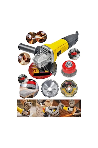 Full Set Metal Şanzuman Bakır Sargılı Bhd Avuç Içi Taşlama Demir Metal Kesme Makinesi Sprel 115 Mm