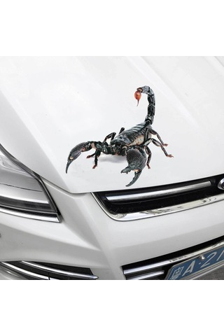 Geekyou Dayanıklı A18 Akrep Modeli Araba Sticker - Gerçekçi Simülasyonlu Hayvan Desenli Araba Dekorasyon Sticker, Kolay Kullanıma Uygun, Kompakt Ve Dayanıklı Malzeme İle Yapılmış