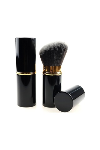 Makyaj Fırçası Geri Çekilebilir Pembe / Siyah / Degrade Allık Fırçası Yumuşak Mineral