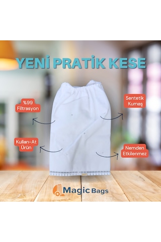 Magic Bags Fantom Elektrikli Dik Süpürge 15 Adet Sentetik Bez Torba