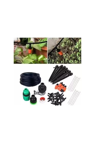 Zhltools 15 Metre Bağ Bahçe Damla Sulama Borusu Sulama Hortumu Seti
