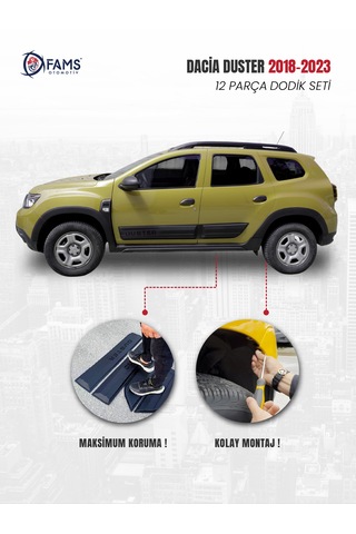 Dacia Duster Uyumlu 2018-2024 Full Dodik Seti 12 Parça Duster Baskılı