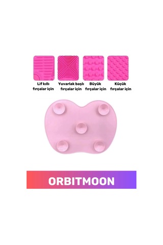 Özel Tasarım Pratik Silikon Yıkanabilir Kurutulabilir Makyaj Fırçası Süngeri Temizleme Matı Aparatı Çok Renkli