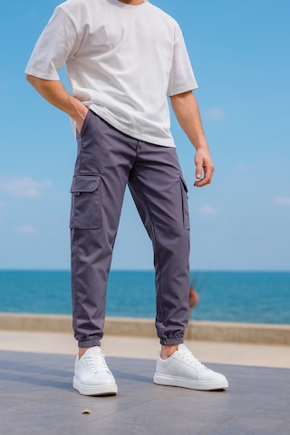 Kargo Cepli Paraşüt Kumaş Antrasit Renk Erkek Pantolon-1815 K.antrasit
