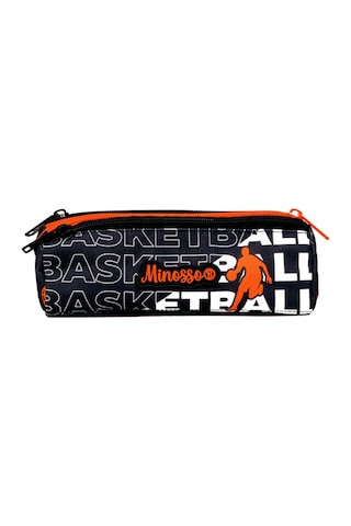 Basketbol Desenli Erkek Çocuk Üç Bölmeli Kalem Çantası