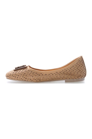 Fast Step Hakiki Deri Kadın Babet Ayakkabı 210za0002 Taba