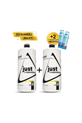 Just Nutrition L-carnitine 1000 Mg 1000 Ml 2 Li Avantaj Paketi 33 Servis Limon + 2 X L-karnitin Shot