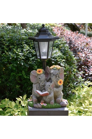 Homyl Güneş Enerjili Fil Bahçe Heykeli Ve Dış Mekan Çim