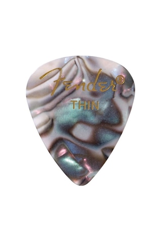 Fender 351 Premium Celluloid Picks Abalone - Thin - 1 Adet Pena