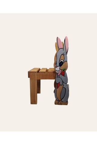 Rabbit Ahşap Tamamı El Yapımı Çocuk Sandalyesi