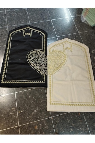 Çeyizdiyarı Sevgi Kadife 2'li Seccade Takımı Altın Altın