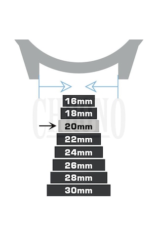 20mm Lacivert Floter Hakiki Deri Saat Kordonu Kayış Chr66220